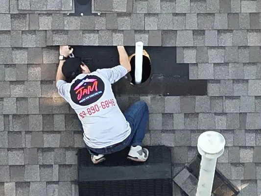 JaM Roofing and Construction Logo