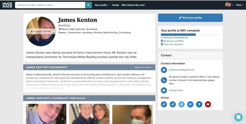 Emergency roof repair in Mt. Juliet, TN - James Kenton - Tennessee Roofing