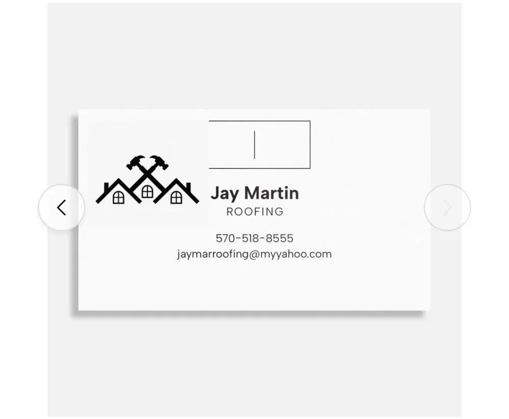 Slide of Jay Martin Roofing