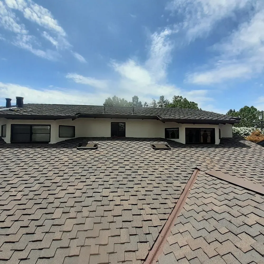 Slide of JB Rain Gutter installation