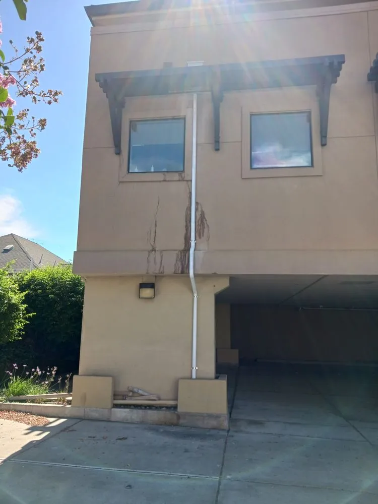 Slide of JB Rain Gutter installation