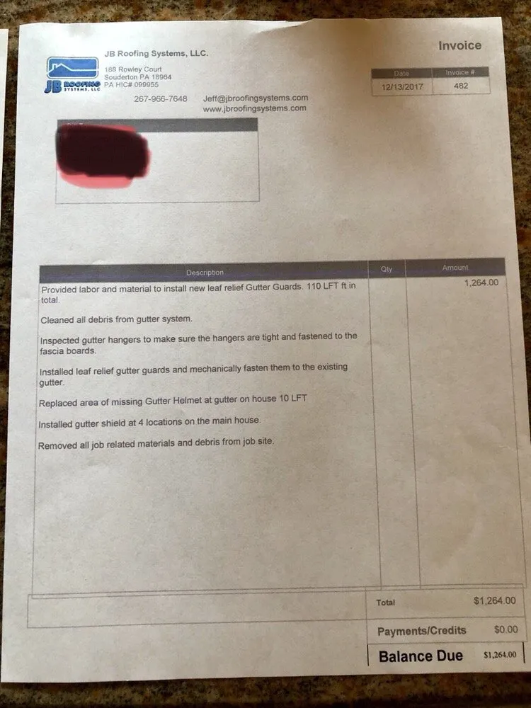 Slide of JB Roofing Systems