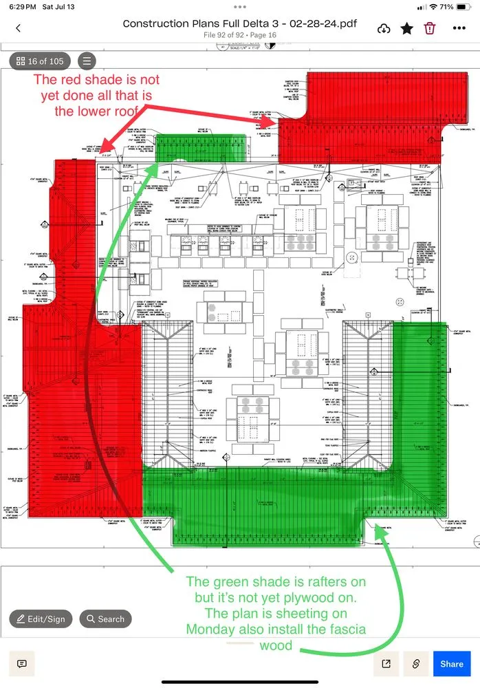 Slide of JC Red Eagle Construction