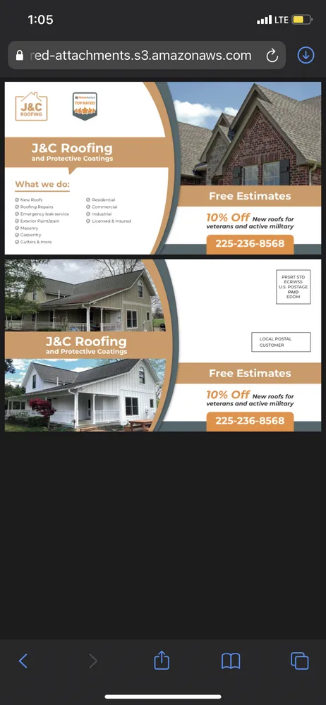 Slide of J&C Roofing and Painting