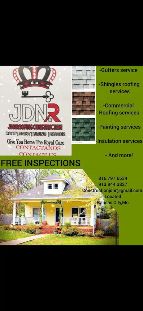 Slide of JDNR Roofing & Construction