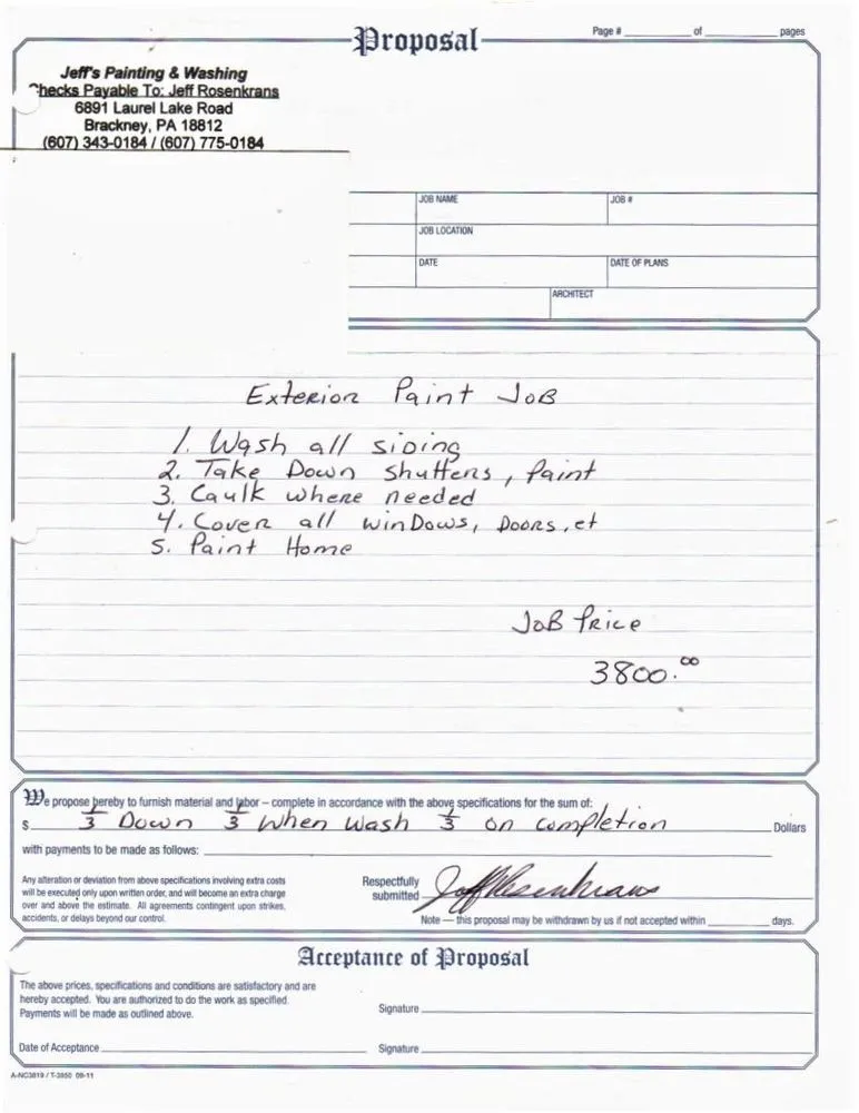 Slide of Jeff's Painting & Remodeling