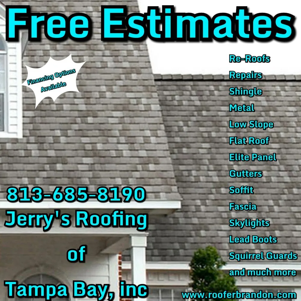 Slide of Jerry's Roofing Of Tampa Bay