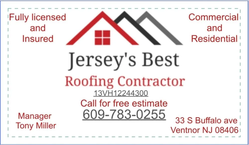 Slide of Jersey's Best Roofing Contractor