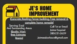 Slide of JE'S Home Improvement
