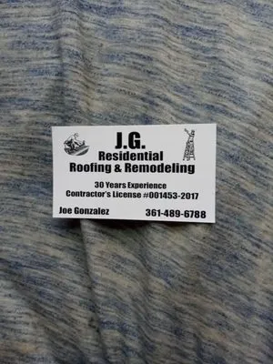 JG Roofing & Remodeling Logo