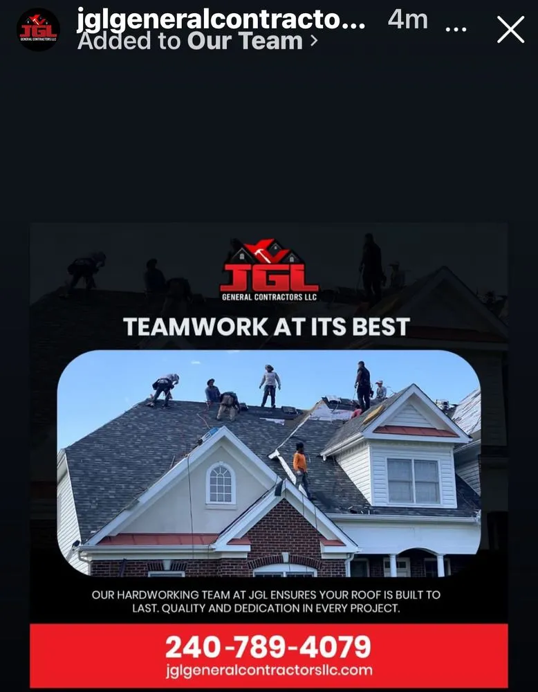 Slide of JGL General Contractors