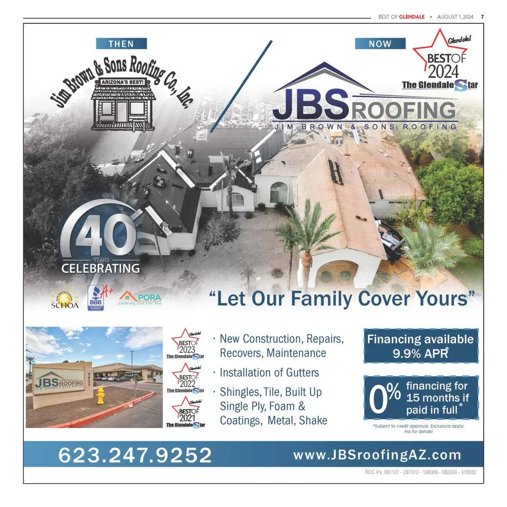 Slide of Jim Brown & Sons Roofing