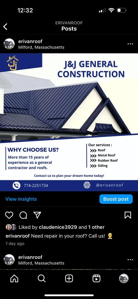 Slide of J&J General Construction