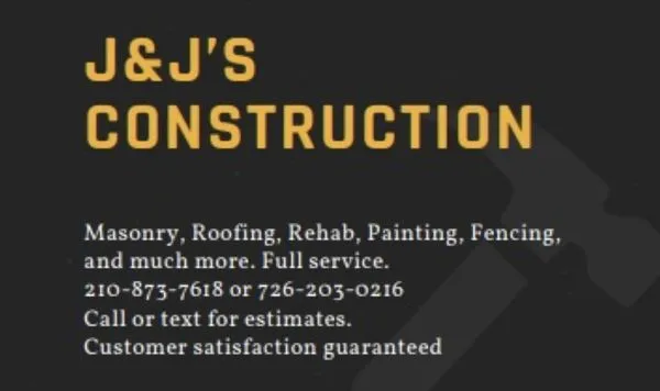 J&J's Construction Logo