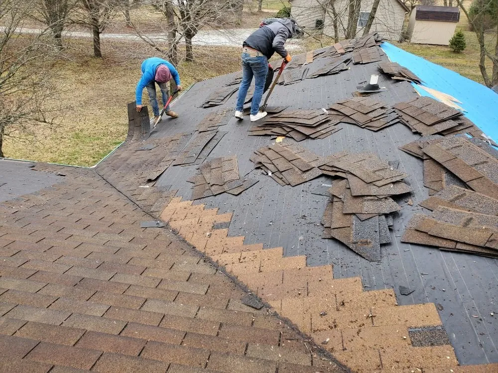 Local roof replacement in Saint Paul, IN by JM Construction