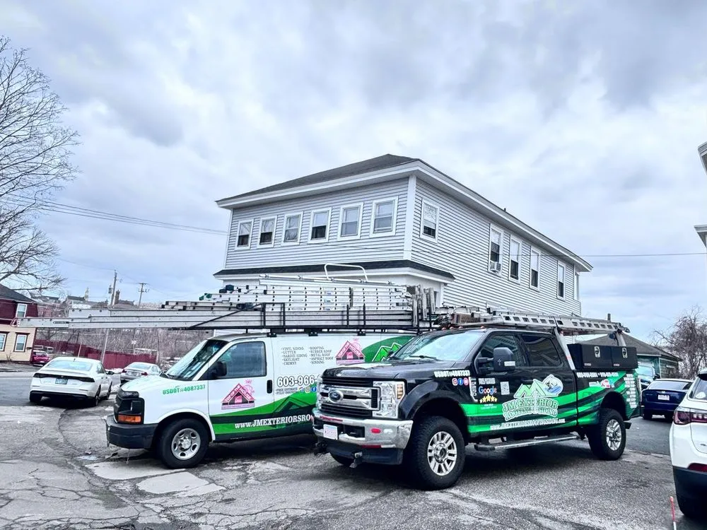 Slide of JM Exteriors Roofing Siding