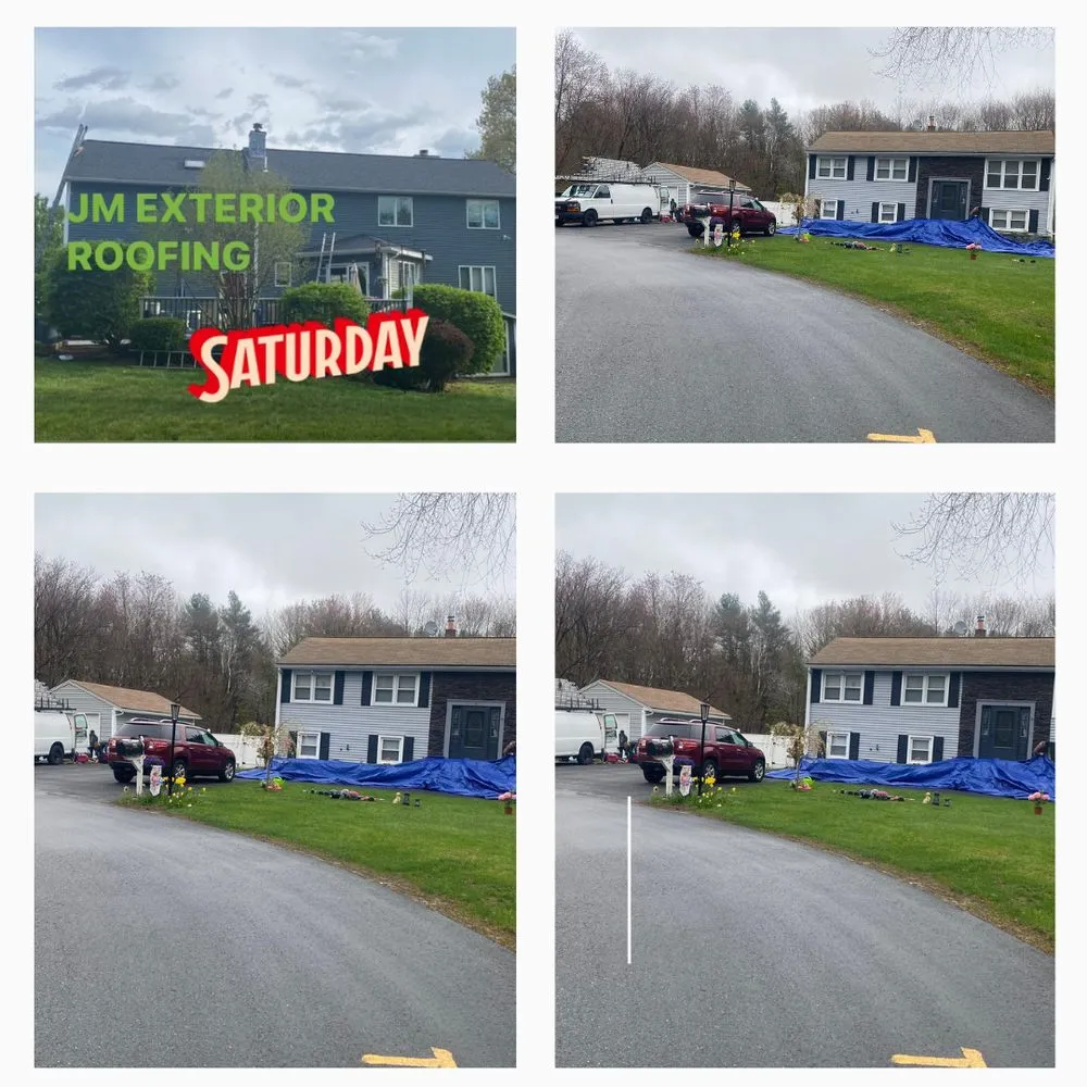 Slide of JM Exteriors Roofing Siding