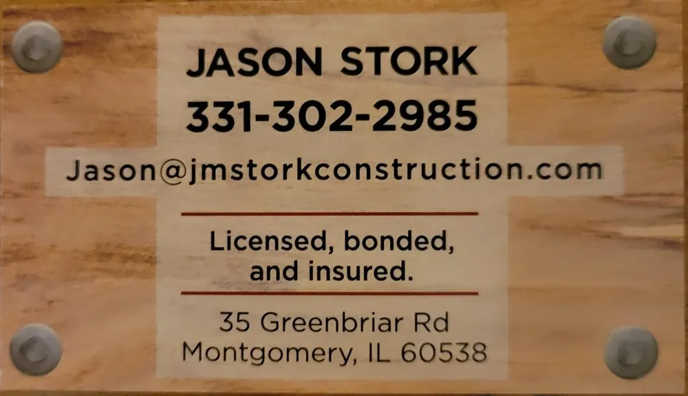 Slide of JM Stork Construction