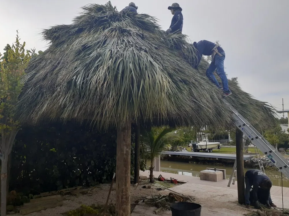 Slide of JM Tiki huts