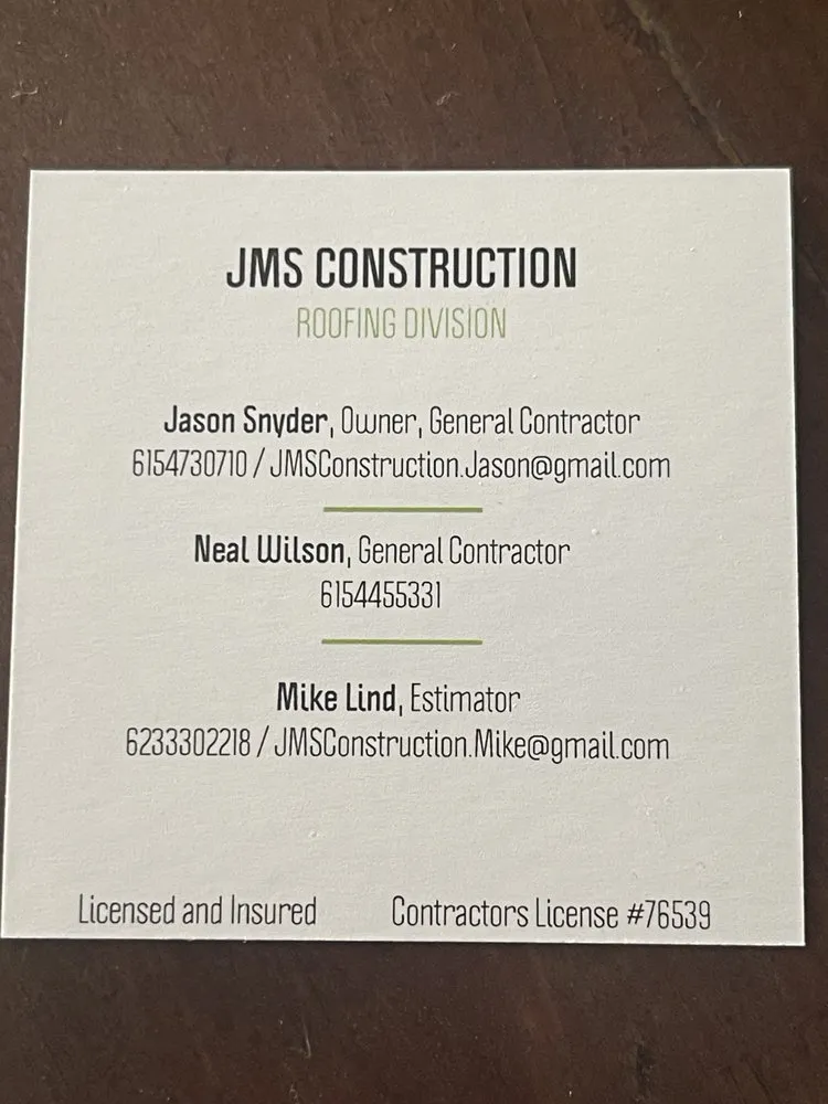 Slide of JMS Construction