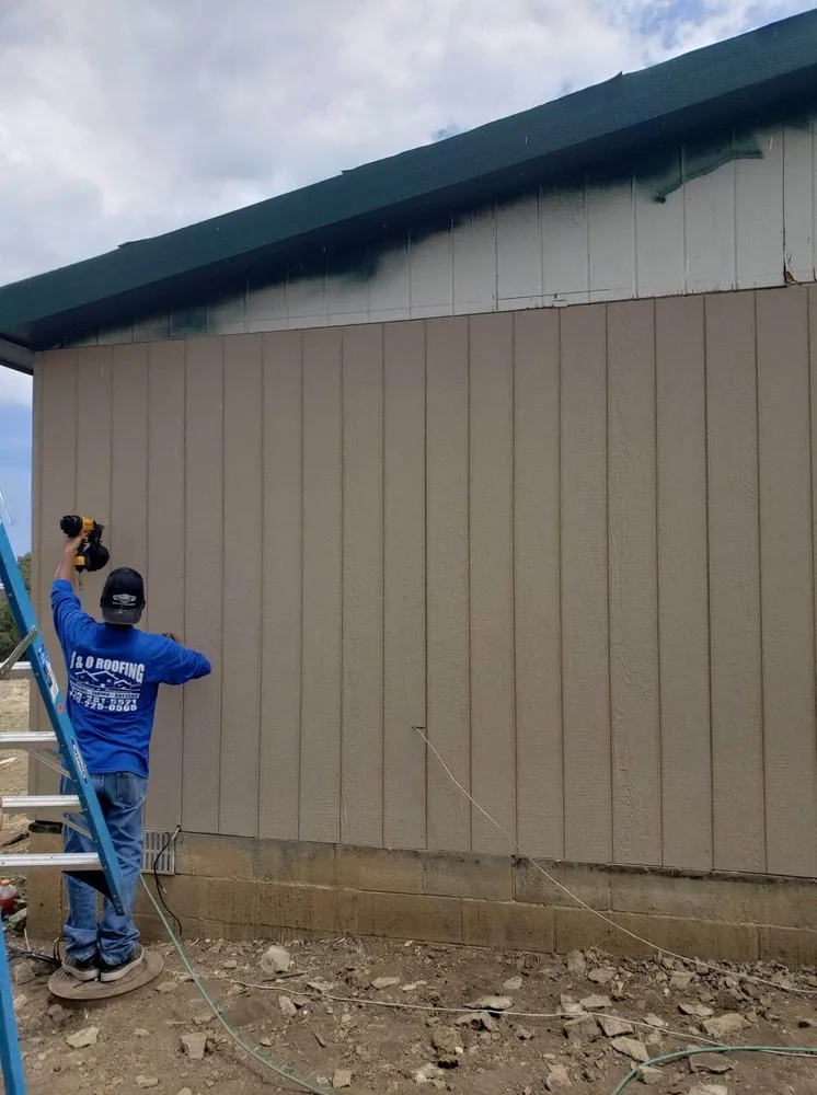 Slide of J&O roofing