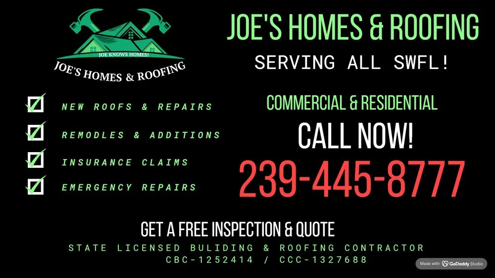 Slide of Joe's Homes & Roofing