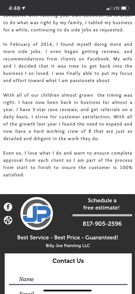 Slide of Joe's Painting