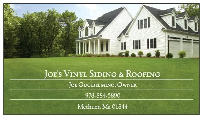 Slide of Joe's Vinyl Siding & Roofing