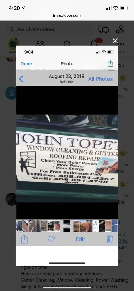 Slide of John Topete Roofing & Window Cleaning