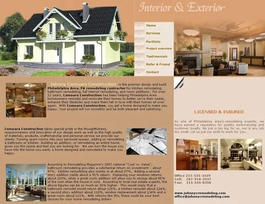 Johnny Comoara Construction Logo