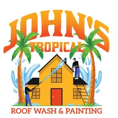 John's Tropical Roof Wash & Painting Logo