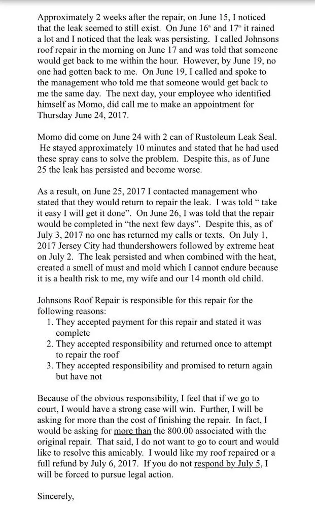 Slide of Johnson Affordable Quality Roofing