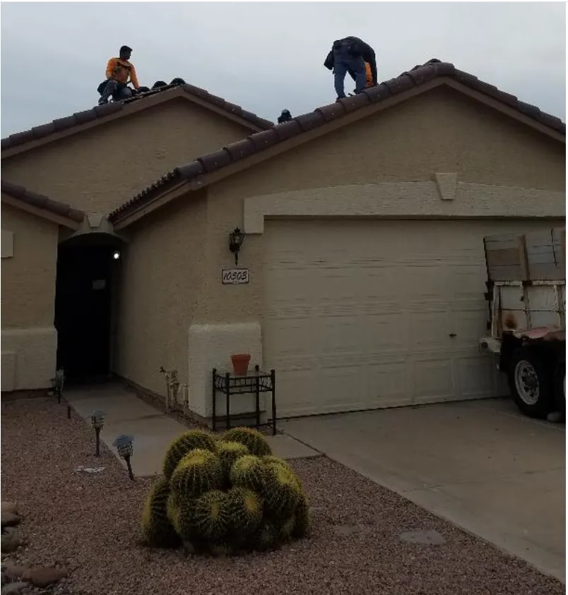 Slide of Johnson Roofing