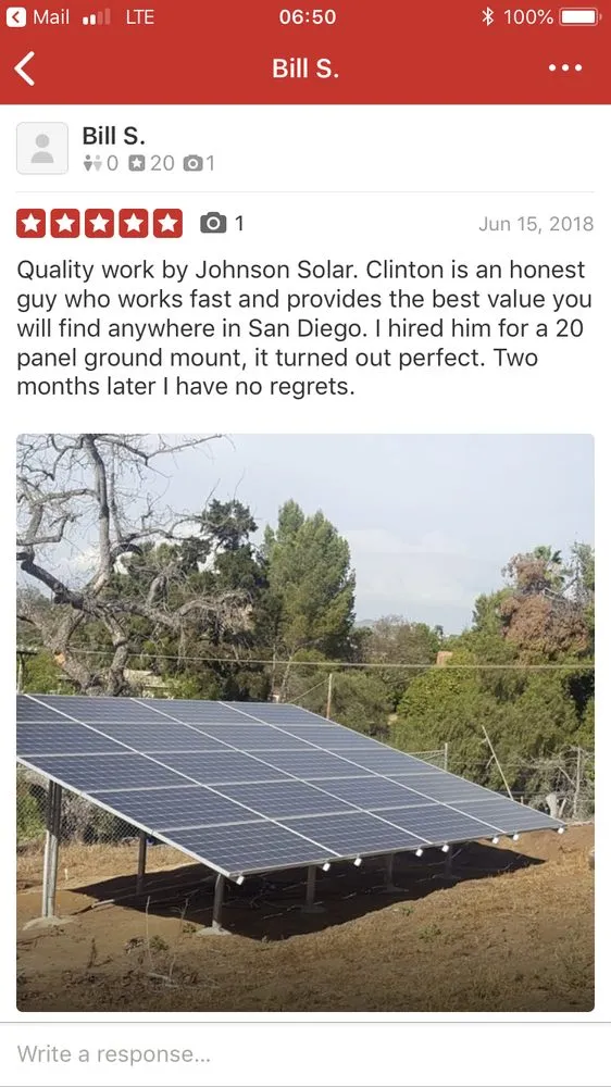 Slide of Johnson Solar