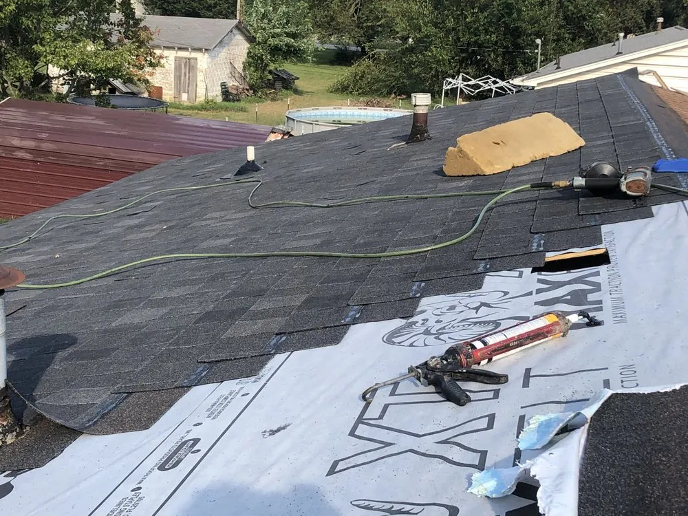 Slide of Johnson's Roofing