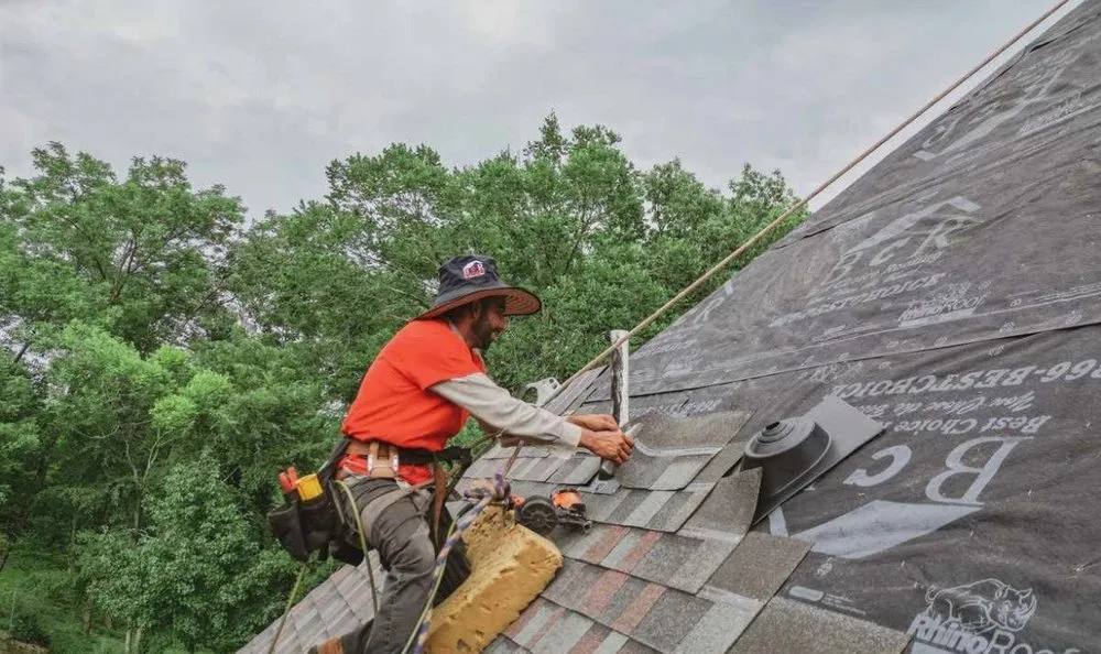 Slide of Jolly Giant Roofing