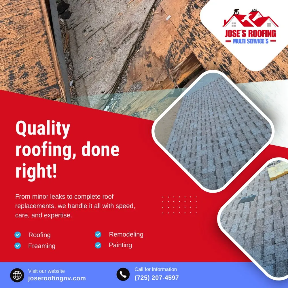 Slide of Jose's Roofing Multi Services