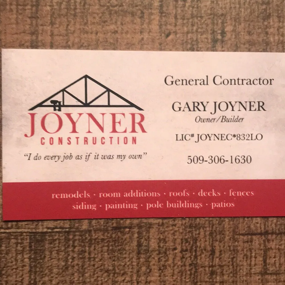 Slide of Joyner Construction