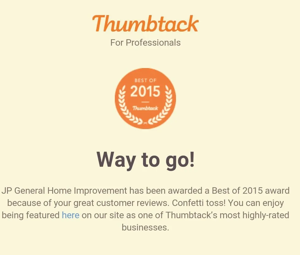 Slide of JP General Home Improvement