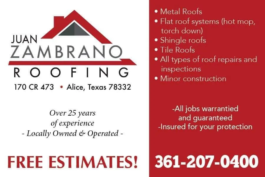 Slide of Juan Zambrano Roofing