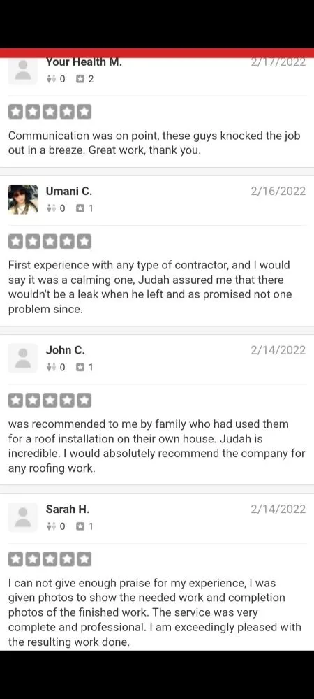 Slide of Judah Roofing