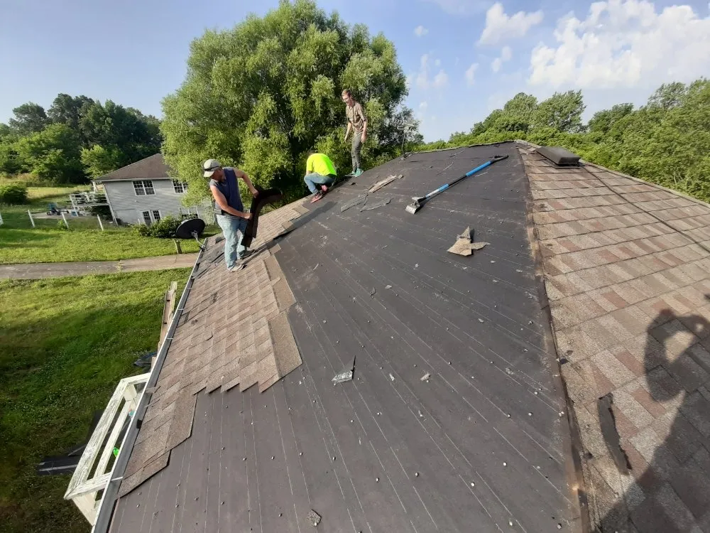 Professional storm damage roof repair after storm damage across Missouri, MO - Junk Monkeys