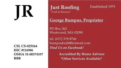 Slide of Just Roofing