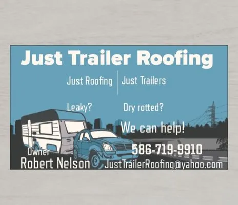 Just Trailer Roofing Logo