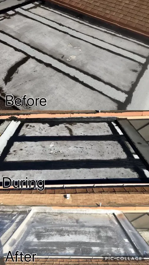 Slide of Justin’s Roofing