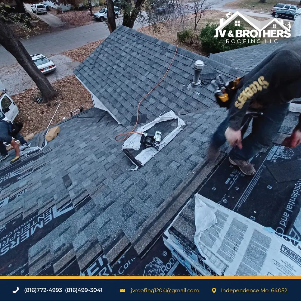 Slide of JV & Brothers Roofing