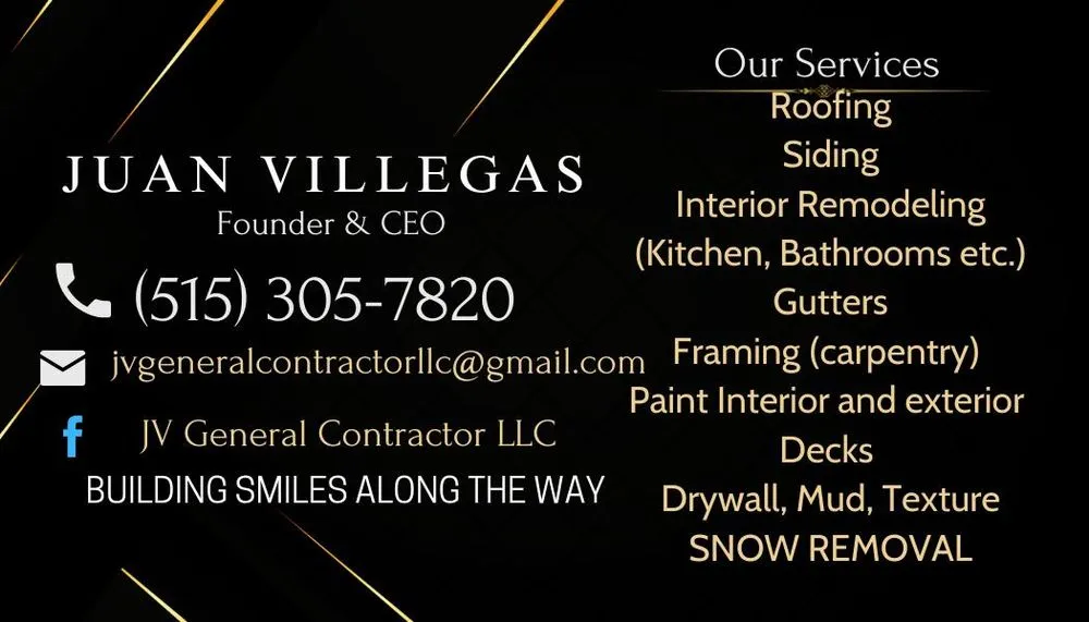 Slide of JV General Contractor