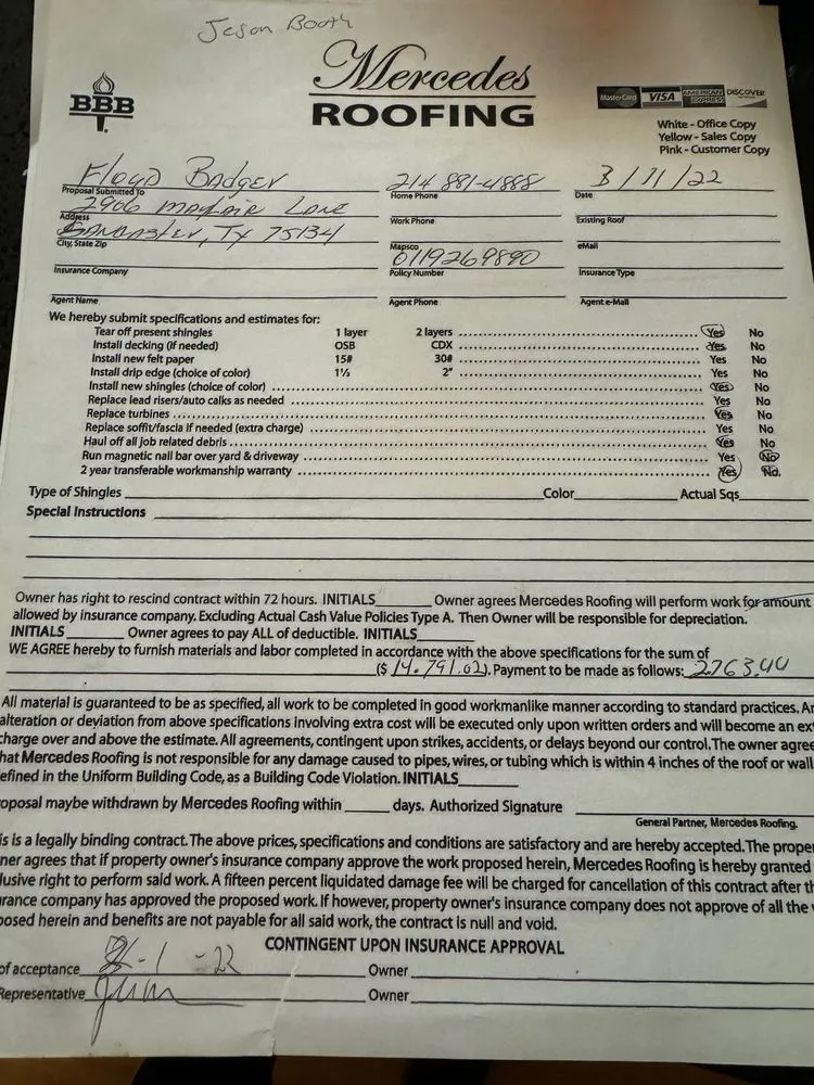 Slide of J.W. Arnold Roofing LLC Commercial & Residential Remodeling