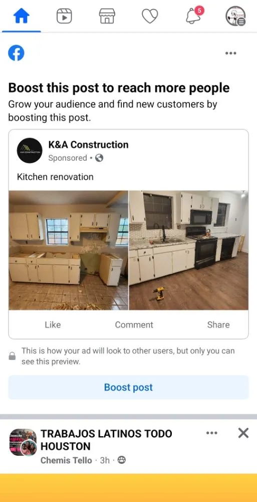 Slide of K & A Construction