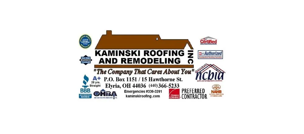 Slide of Kaminski Roofing